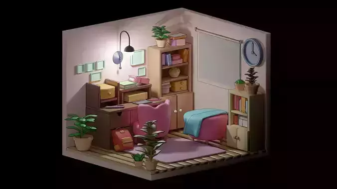 Cartonic style Study Room- Freestyle