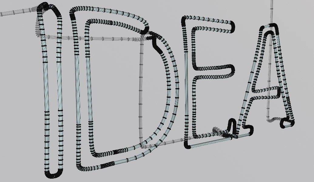 Neon sign Coffee is always a good idea with lamp  3D model_8