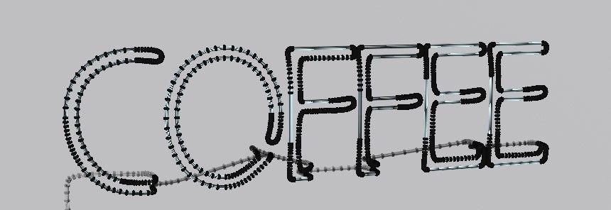 Neon sign Coffee is always a good idea with lamp  3D model_5