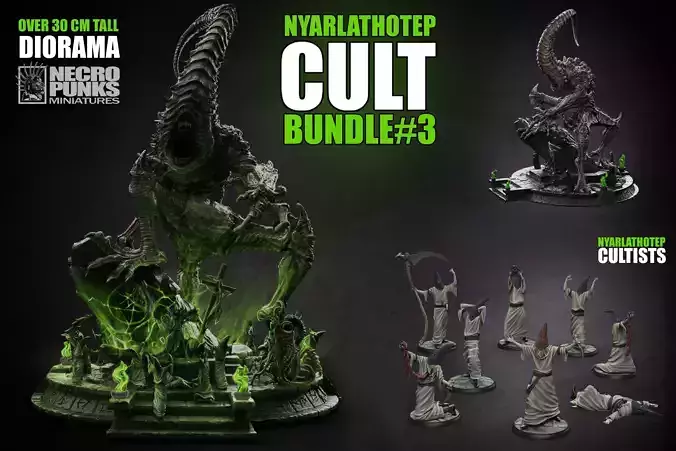 BUNDLE 03 - NYARLATHOTEP CULT 3D print model