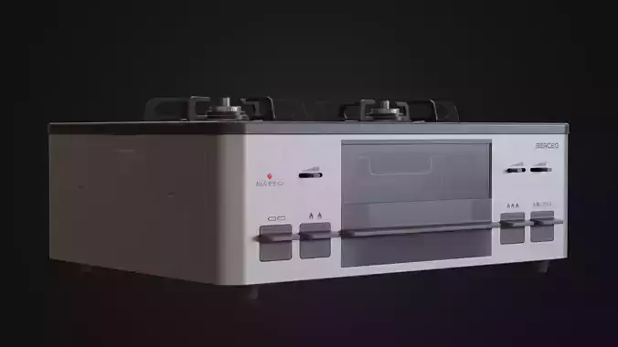 Moderately dirty Japanese Stove 05