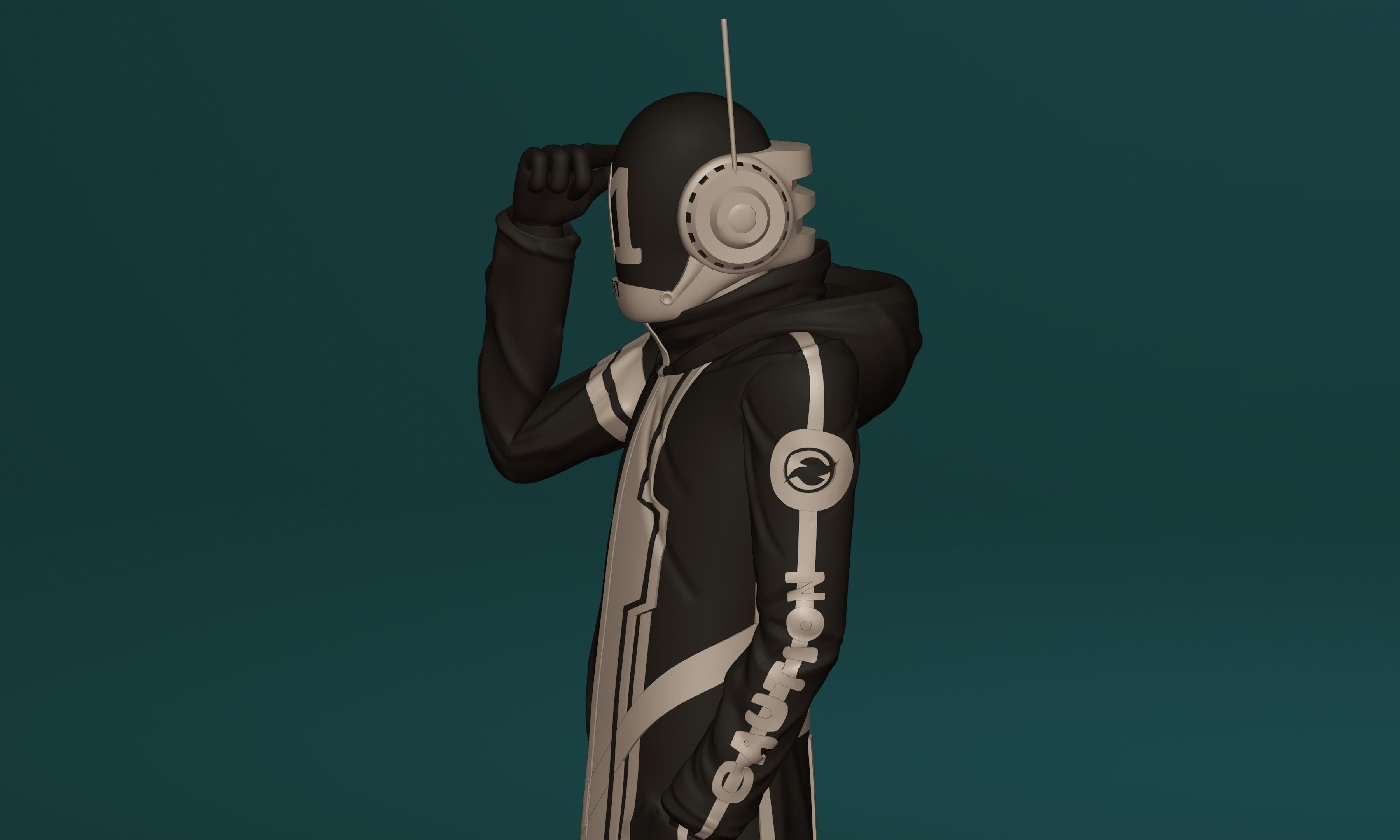 ONE PIECE VEGAPUNK SHAKA FIGURE SCULPT Low-poly 3D model_20