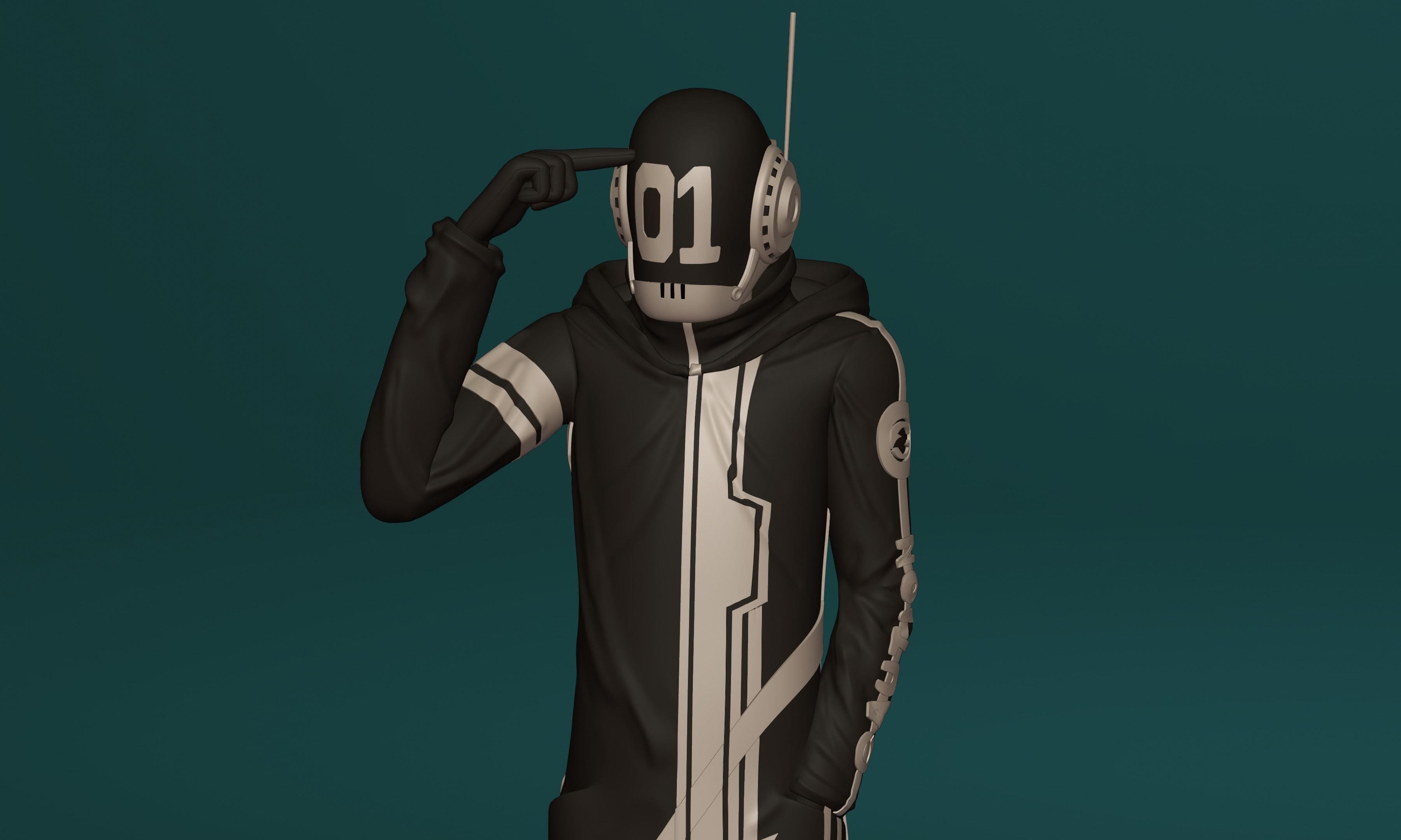 ONE PIECE VEGAPUNK SHAKA FIGURE SCULPT Low-poly 3D model_18