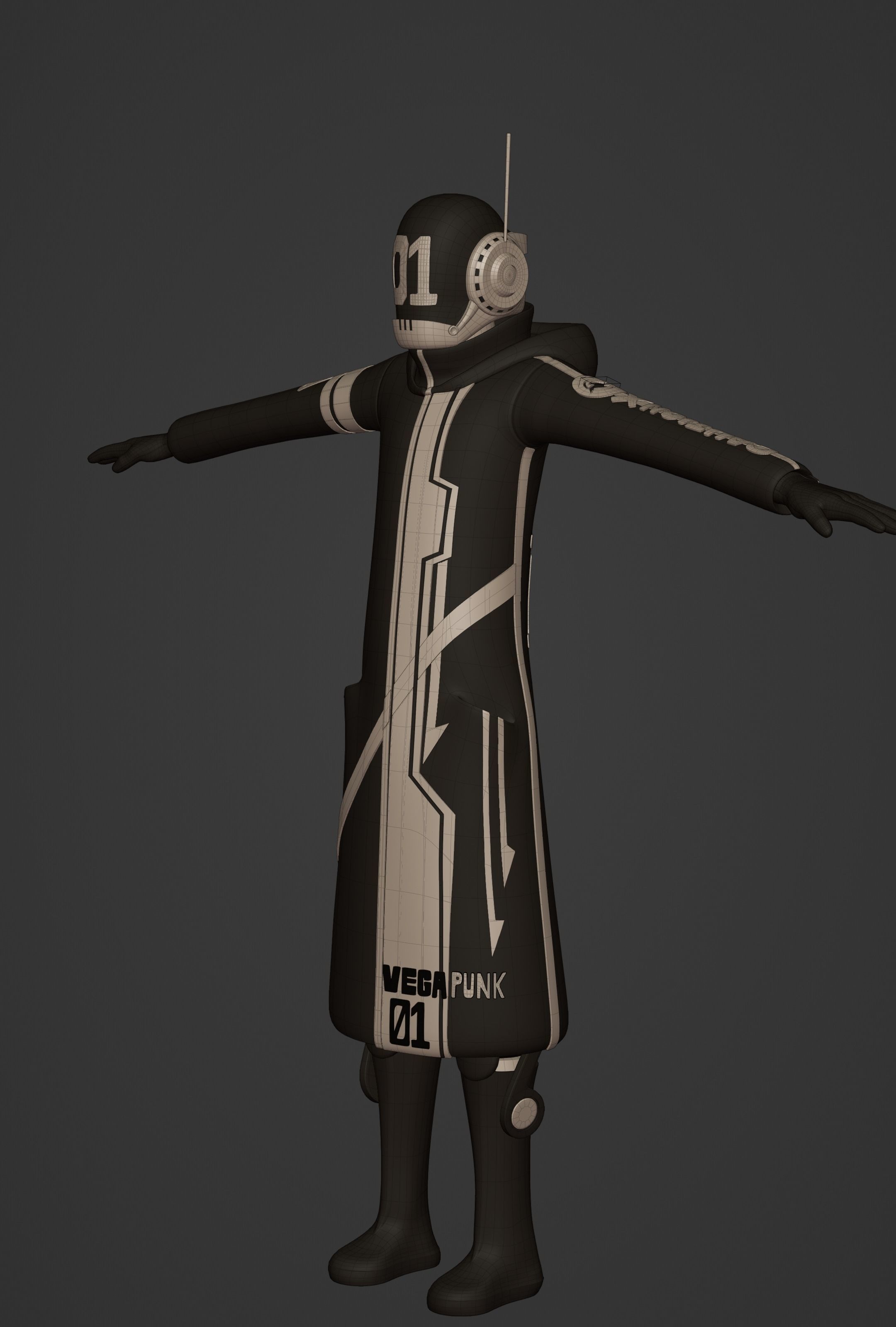 ONE PIECE VEGAPUNK SHAKA FIGURE SCULPT Low-poly 3D model_26