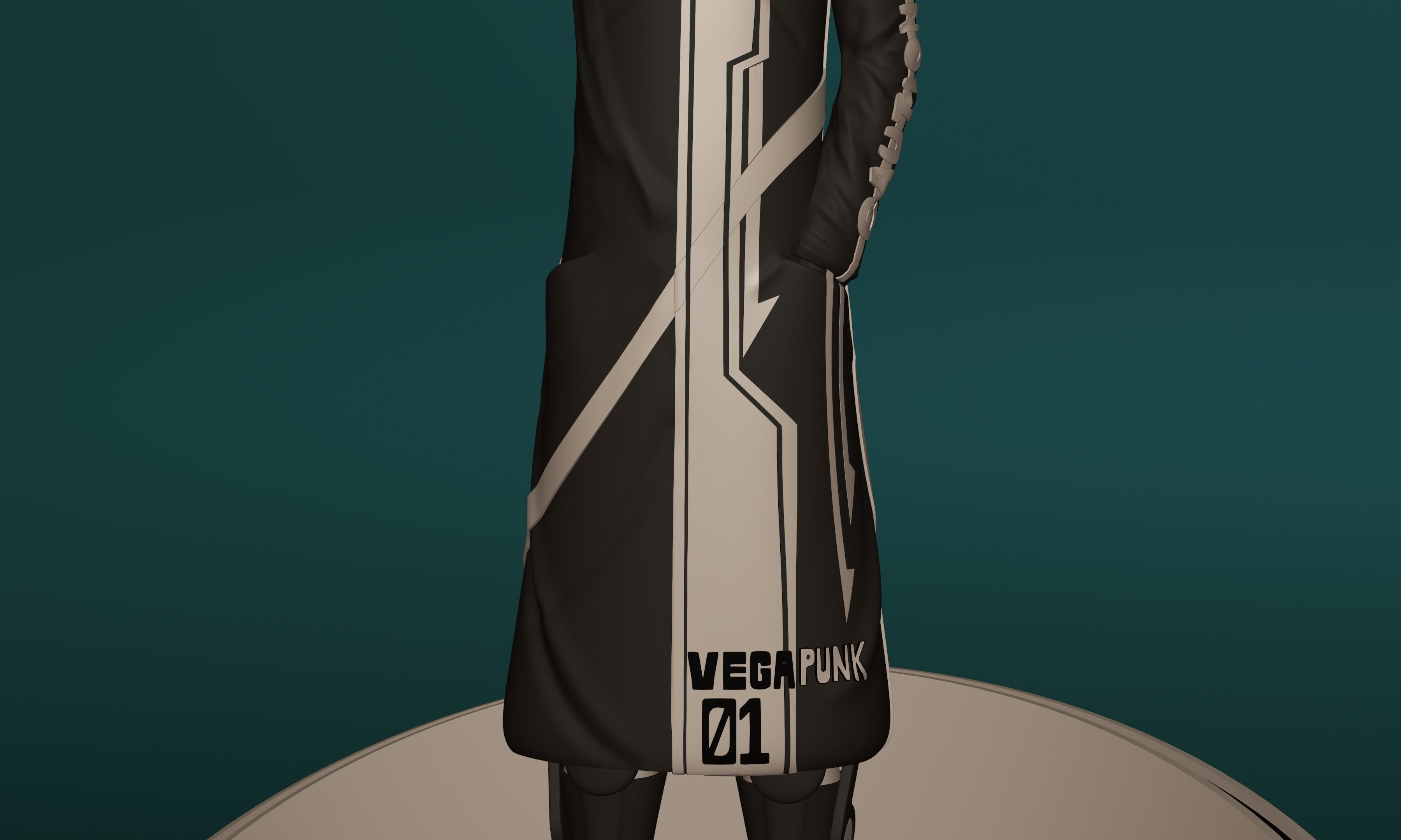 ONE PIECE VEGAPUNK SHAKA FIGURE SCULPT Low-poly 3D model_19