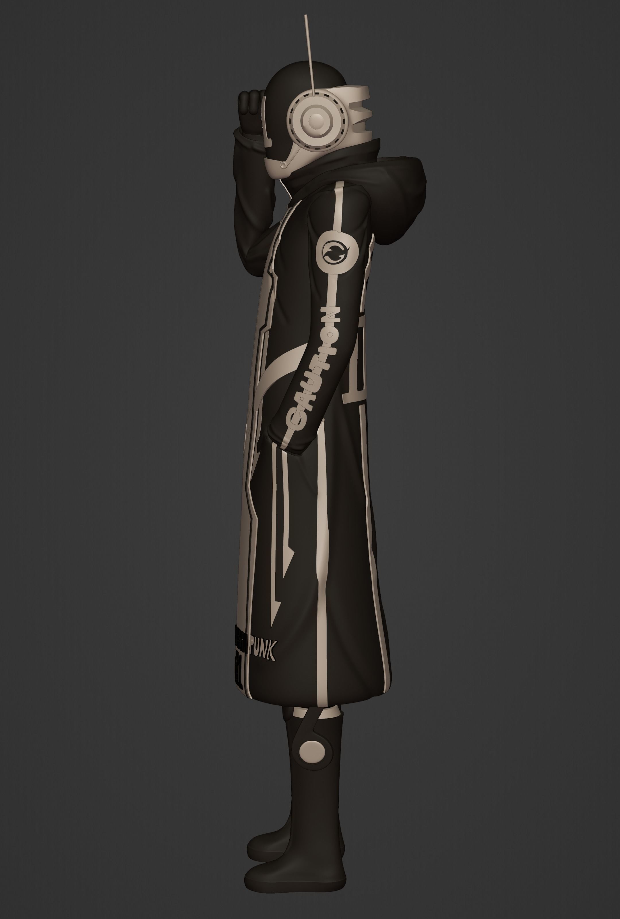 ONE PIECE VEGAPUNK SHAKA FIGURE SCULPT Low-poly 3D model_11