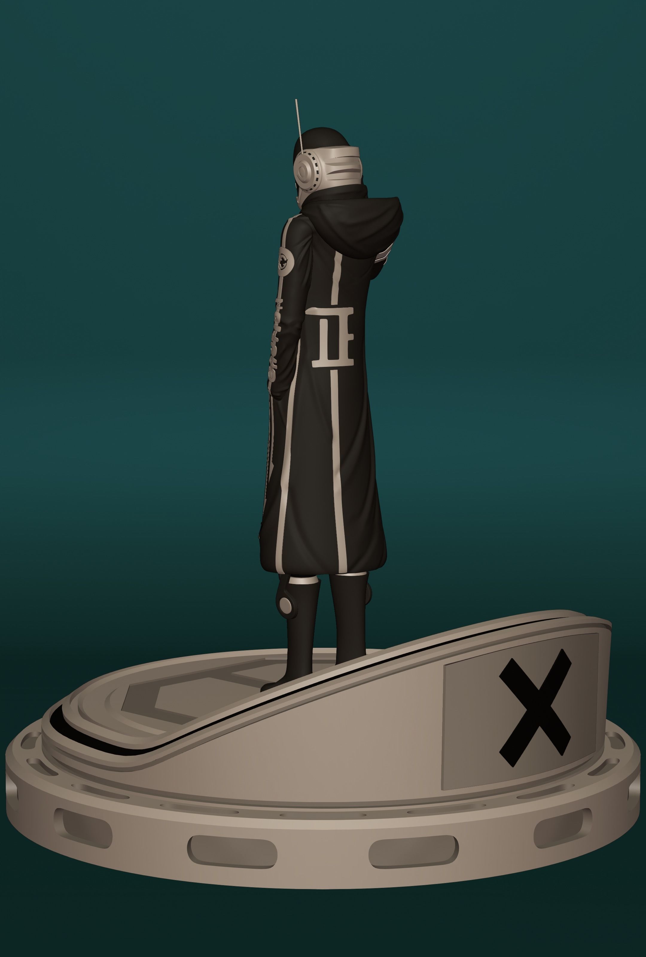 ONE PIECE VEGAPUNK SHAKA FIGURE SCULPT Low-poly 3D model_4