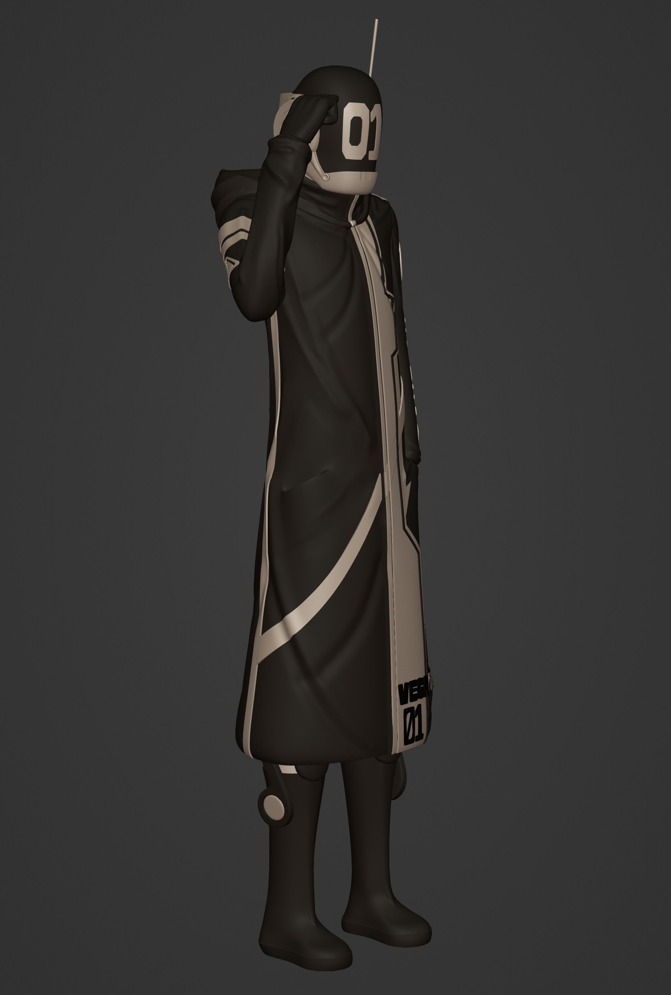 ONE PIECE VEGAPUNK SHAKA FIGURE SCULPT Low-poly 3D model_16