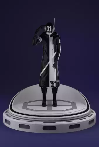 ONE PIECE VEGAPUNK SHAKA FIGURE SCULPT Low-poly 3D model
