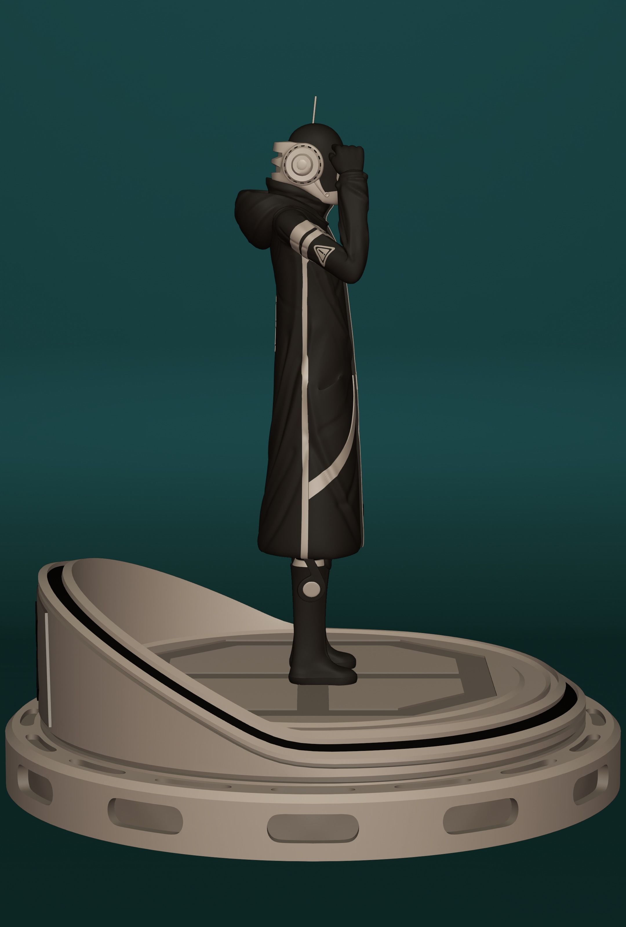 ONE PIECE VEGAPUNK SHAKA FIGURE SCULPT Low-poly 3D model_7