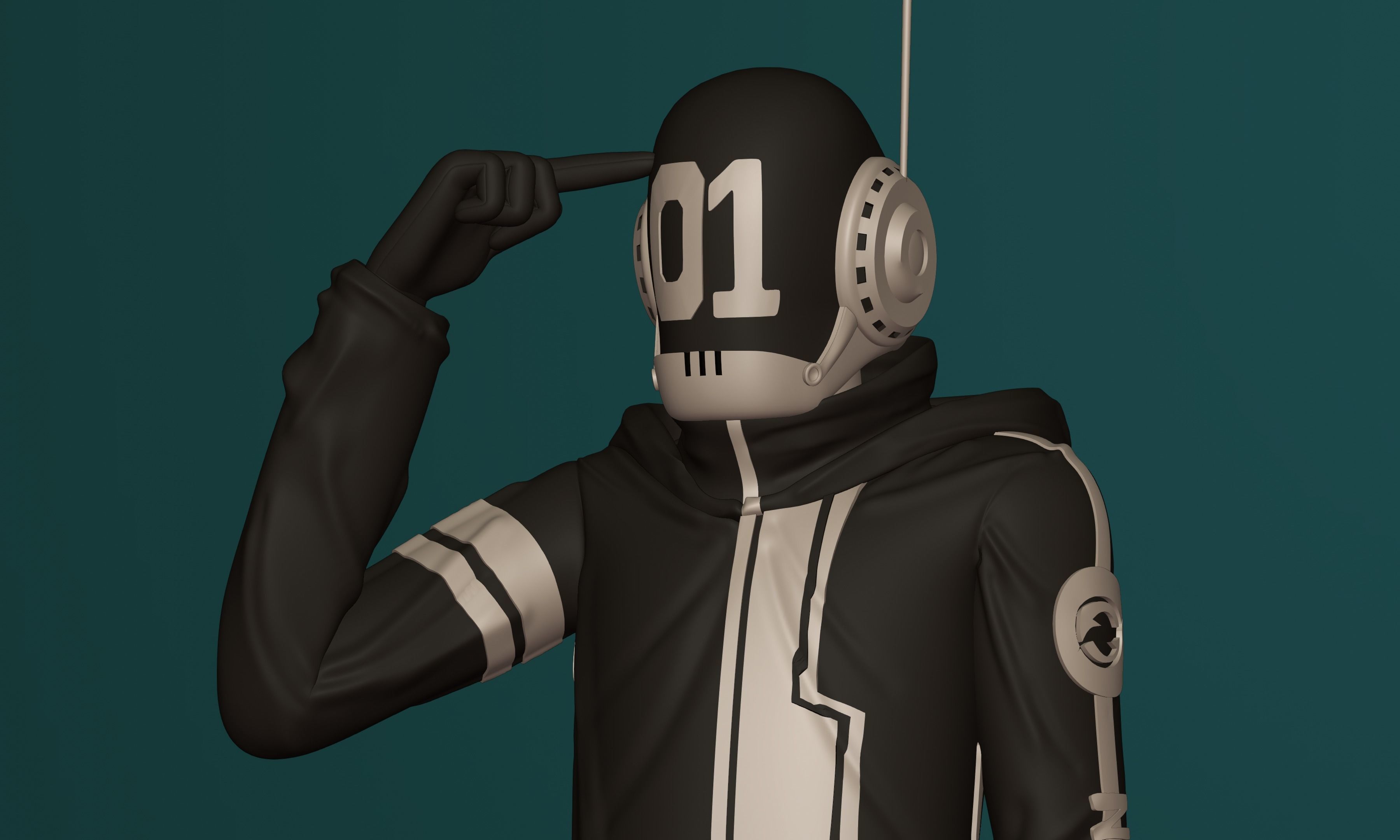 ONE PIECE VEGAPUNK SHAKA FIGURE SCULPT Low-poly 3D model_24