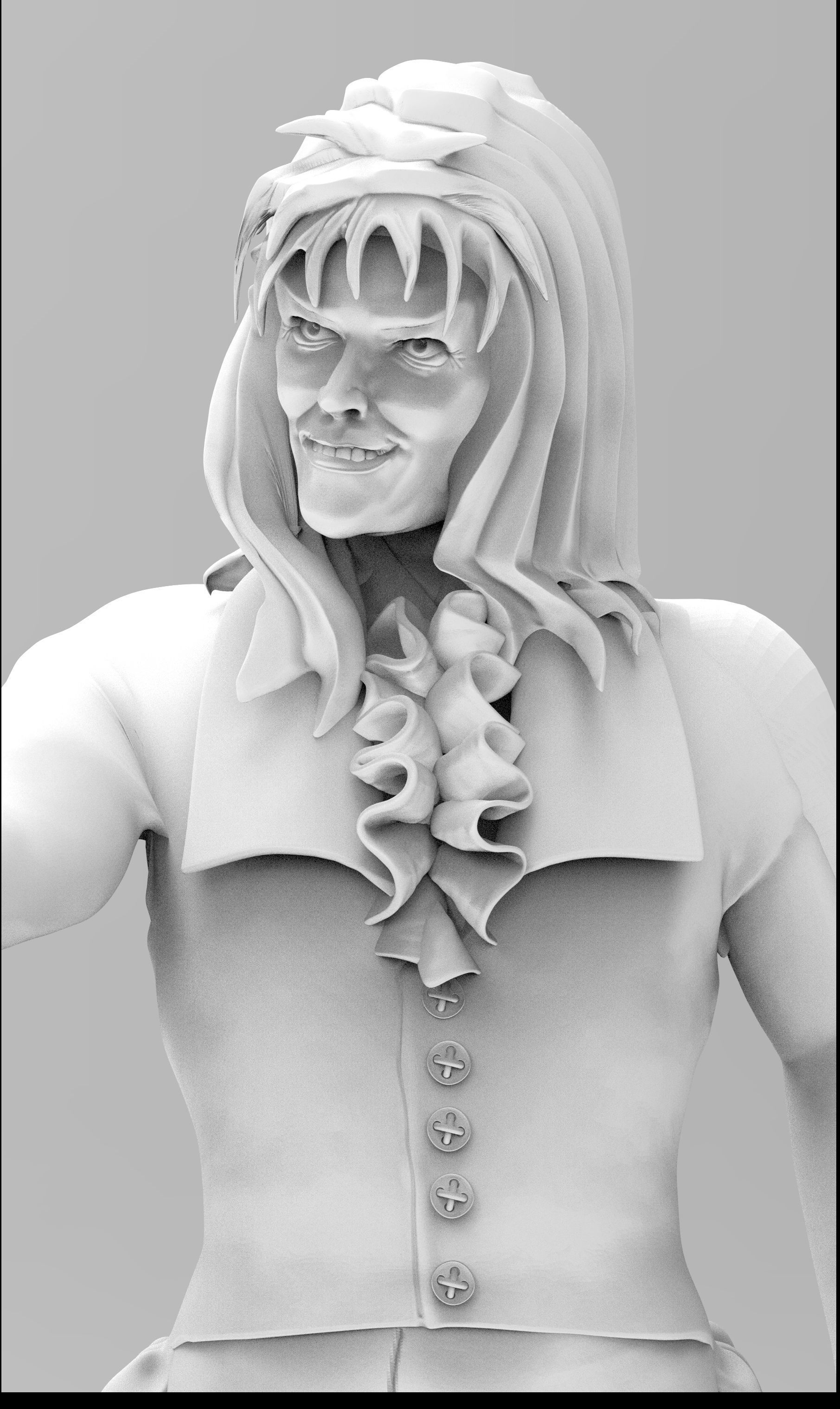 Labarynth  Jareth the Goblin King 3D print model_14