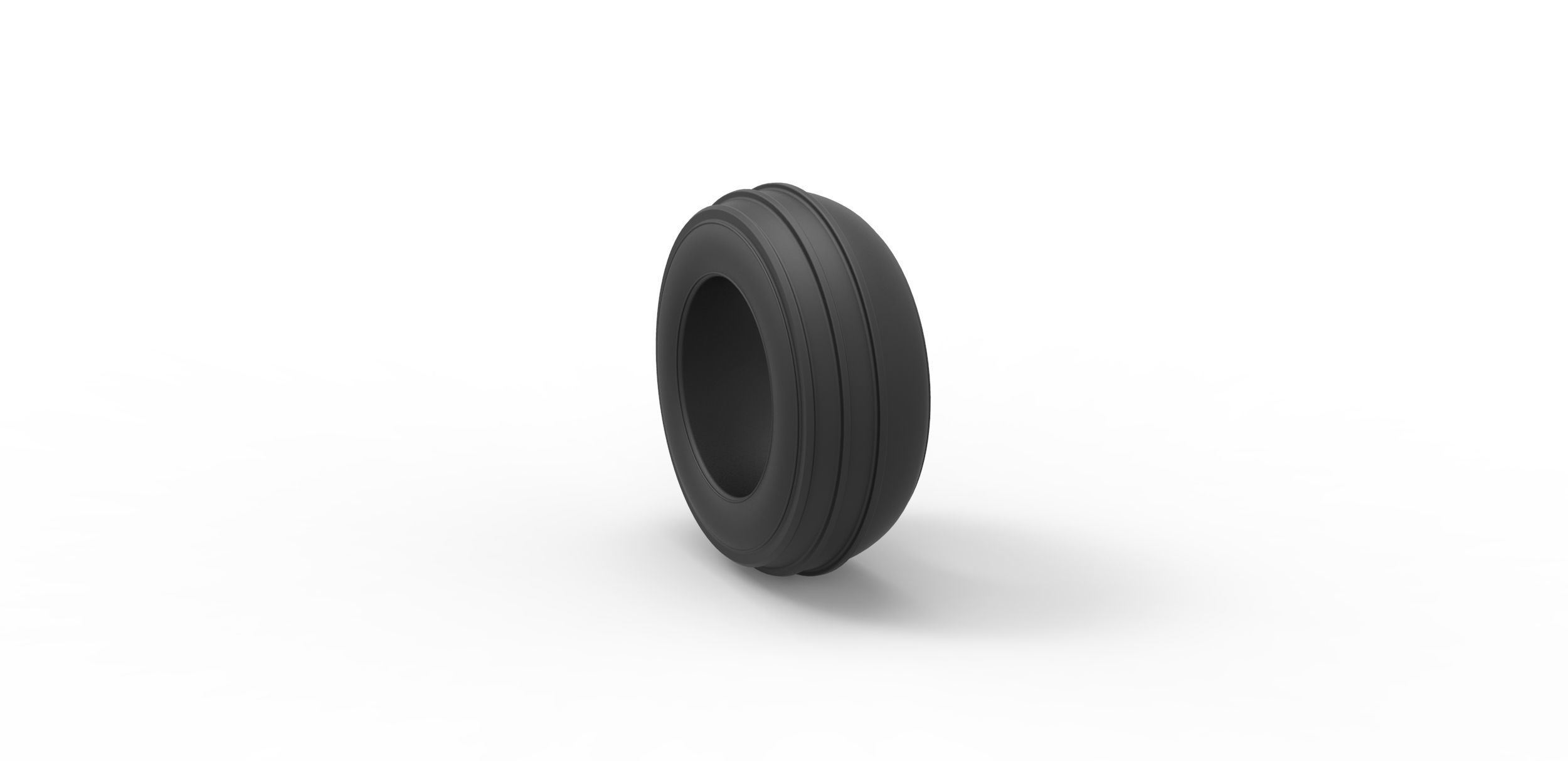 Dune buggy front tire 4 Scale 1 to 25 3D print model_7