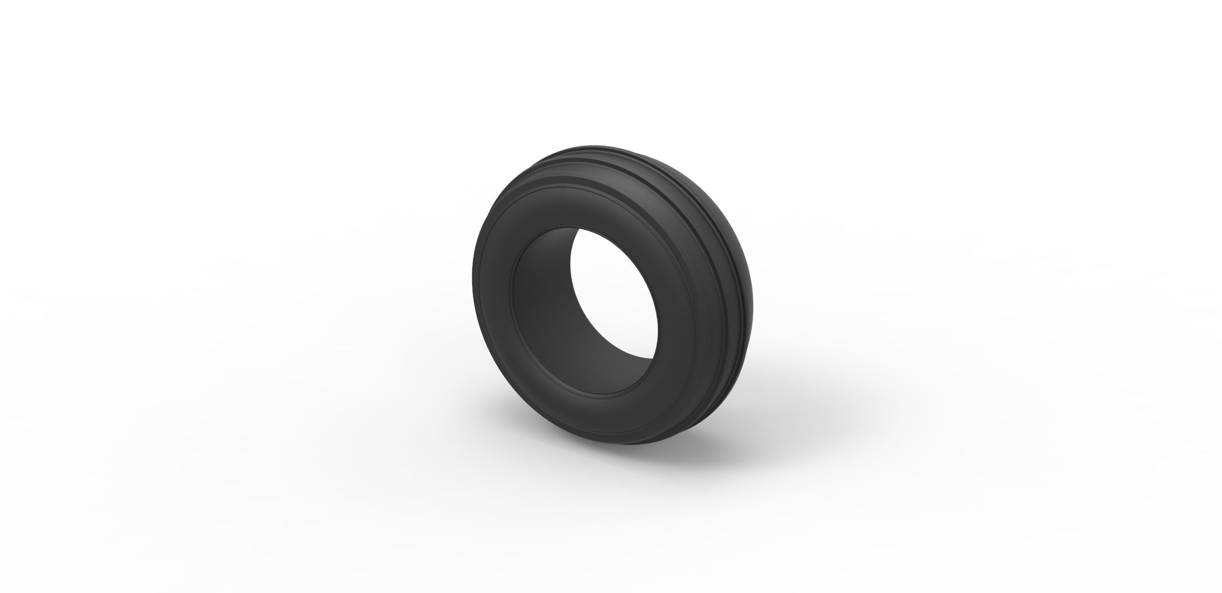 Dune buggy front tire 4 Scale 1 to 25 3D print model_6
