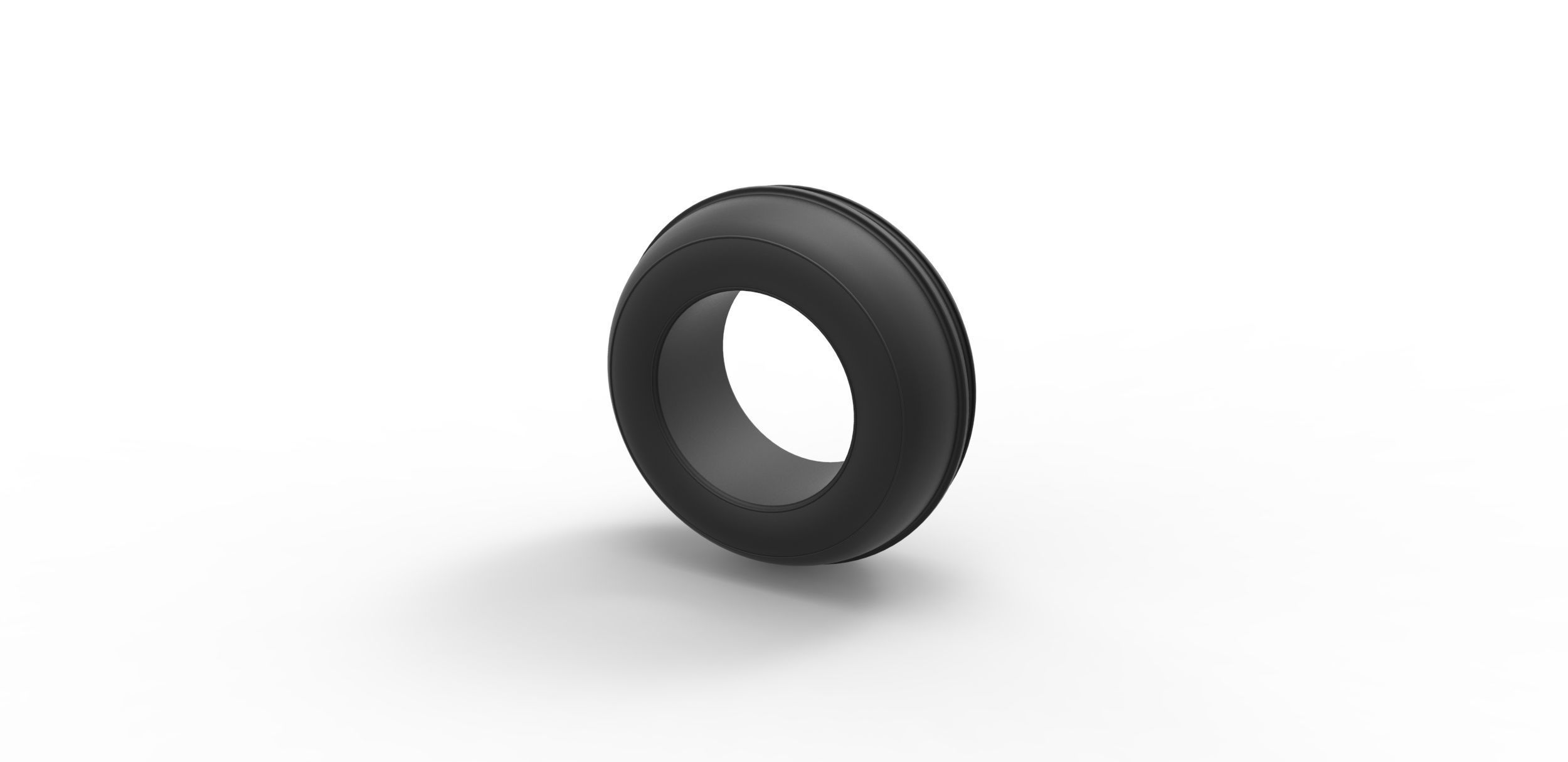 Dune buggy front tire 4 Scale 1 to 25 3D print model_8