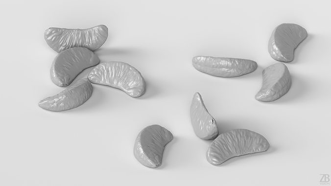 Orange 3D model 4