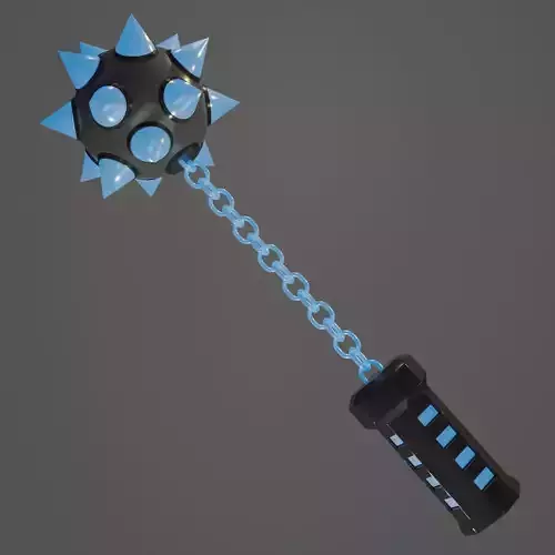 Sci-Fi Spike Ball Weapon 3D model