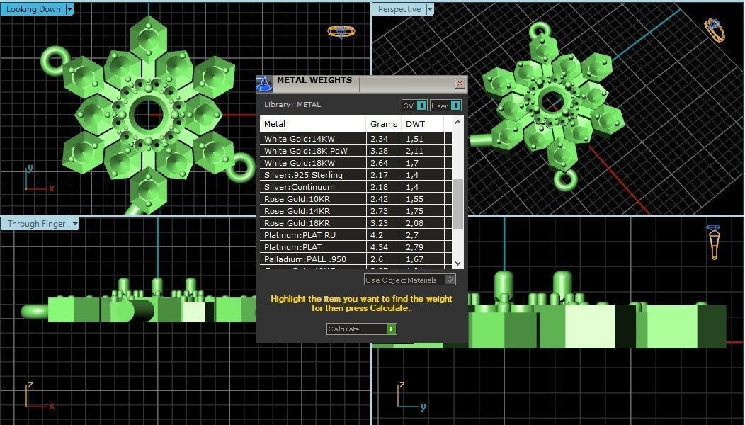 bracelet with snowflakes and mittens 675 3D print model_10
