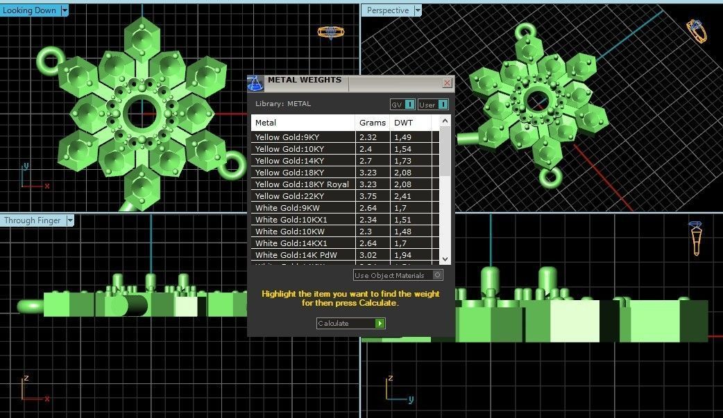 bracelet with snowflakes and mittens 675 3D print model_9