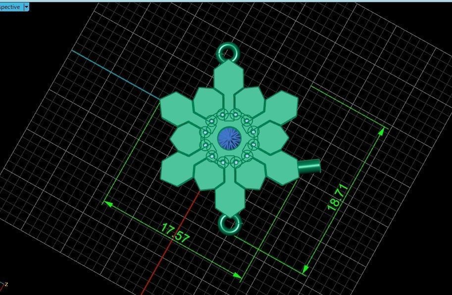 bracelet with snowflakes and mittens 675 3D print model_5