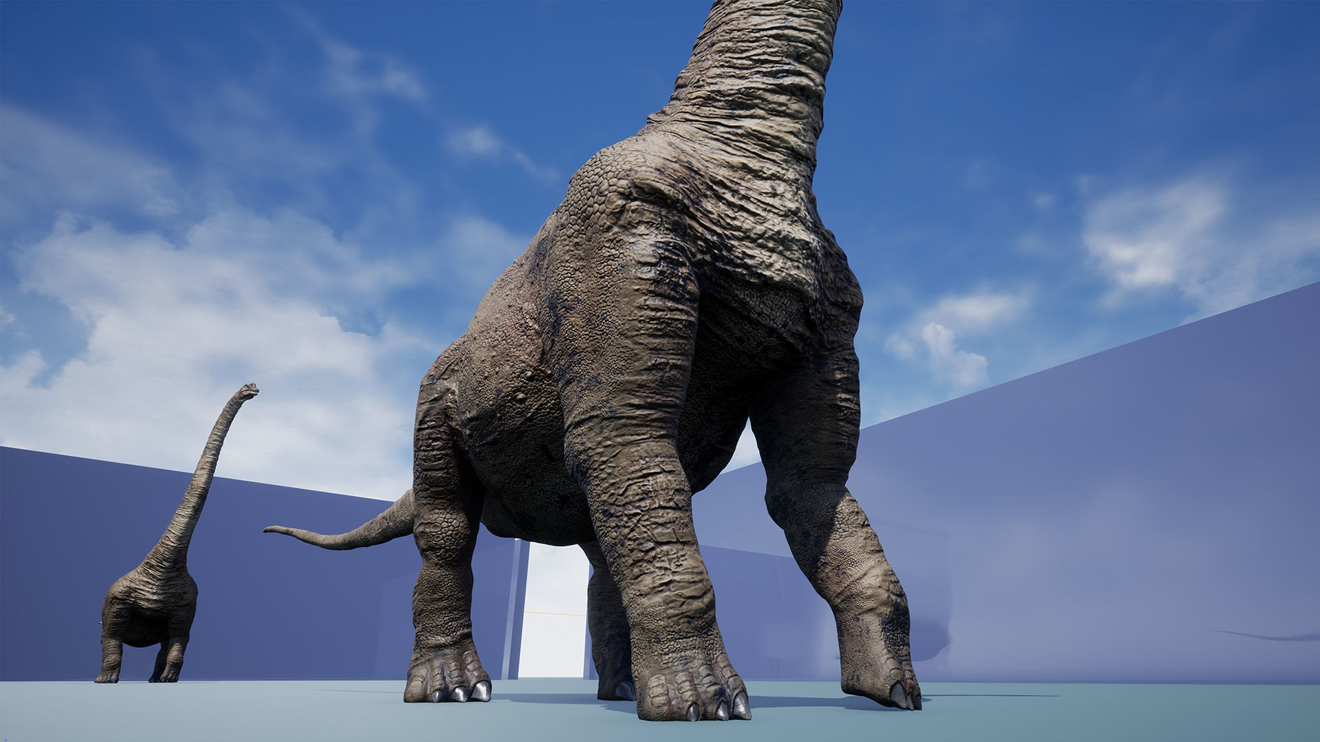 Dinosaur Brachiosaurus Sauropod Low-poly 3D model_19