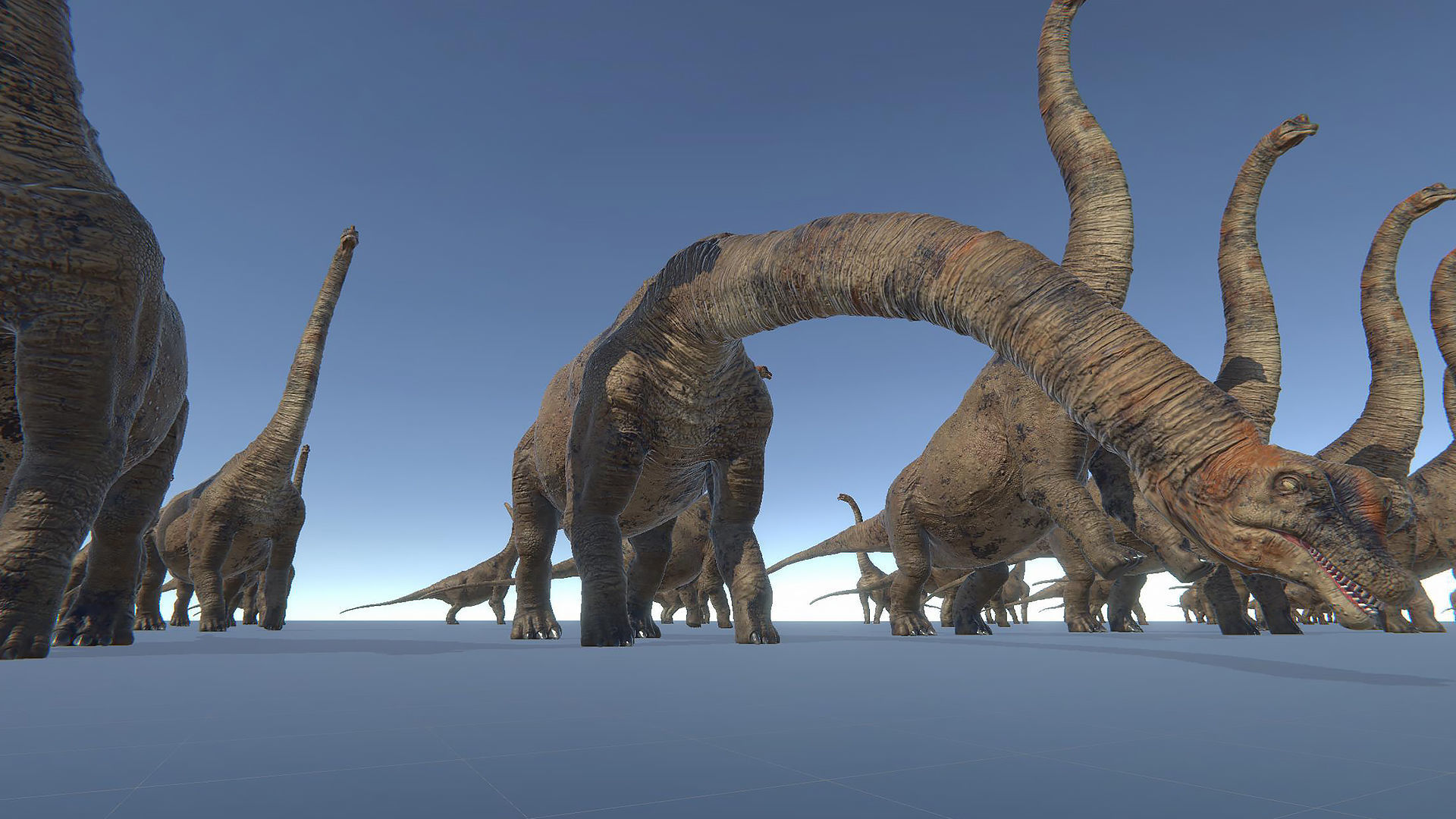 Dinosaur Brachiosaurus Sauropod Low-poly 3D model_41