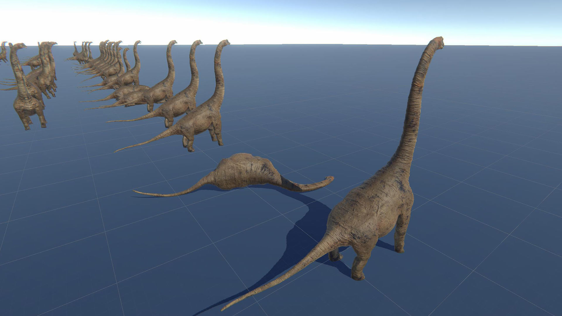 Dinosaur Brachiosaurus Sauropod Low-poly 3D model_39