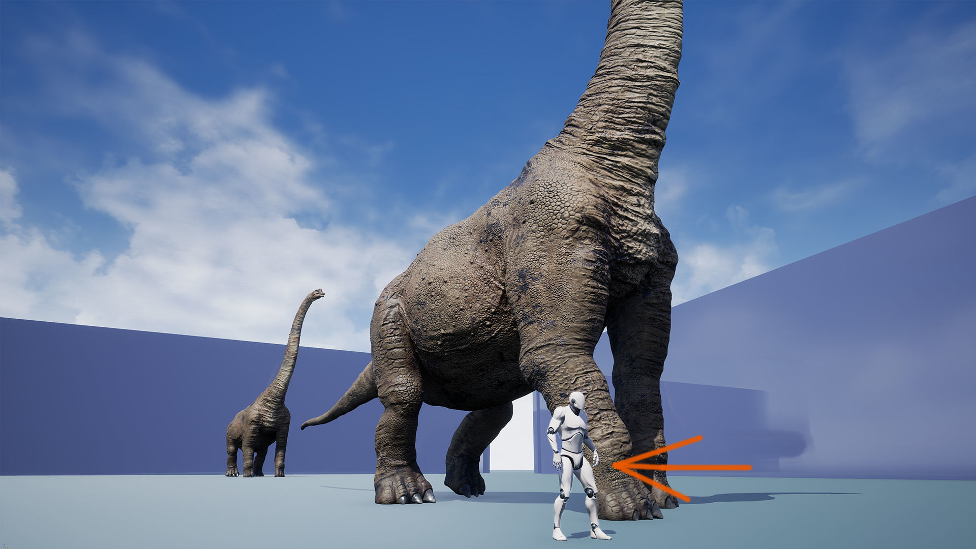 Dinosaur Brachiosaurus Sauropod Low-poly 3D model_24