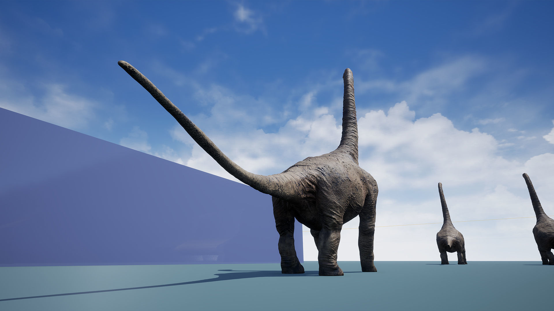 Dinosaur Brachiosaurus Sauropod Low-poly 3D model_21