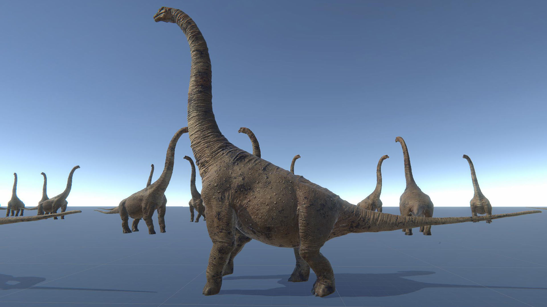 Dinosaur Brachiosaurus Sauropod Low-poly 3D model_35