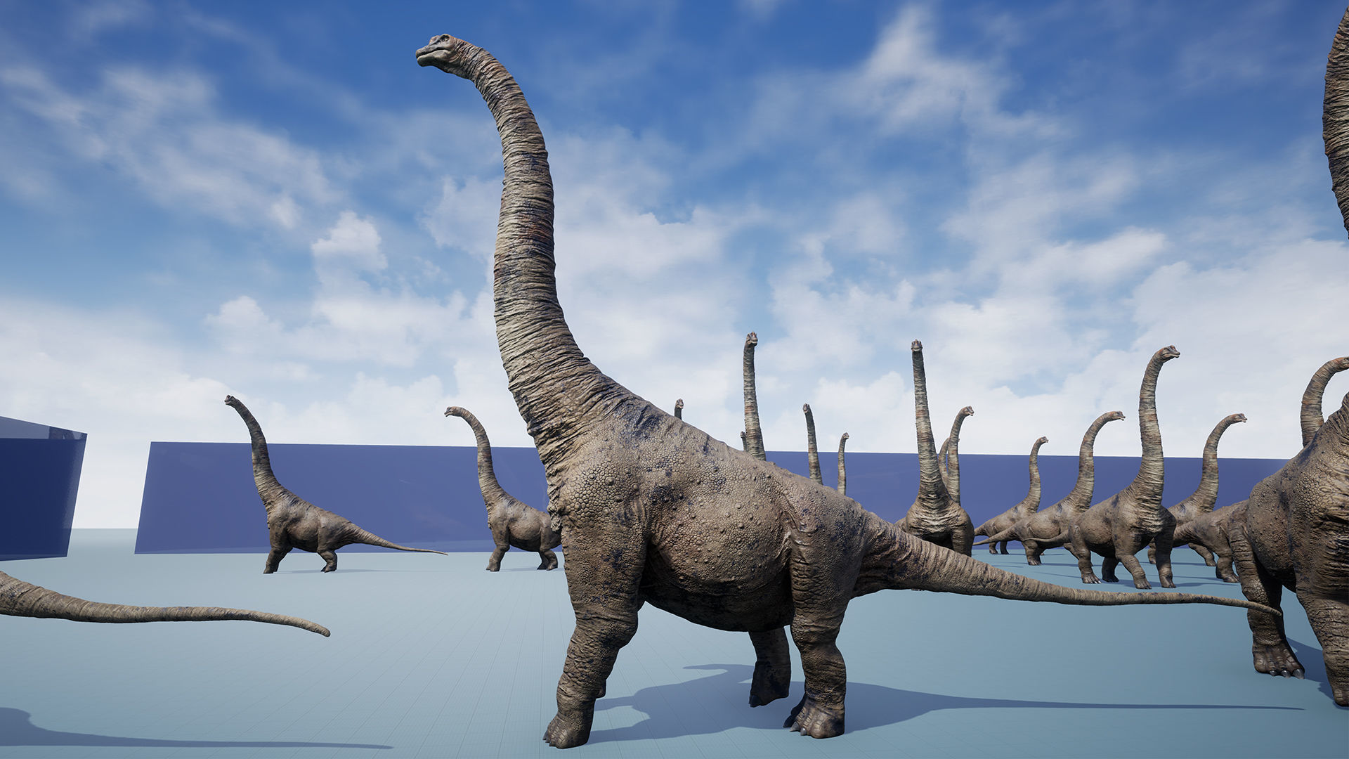 Dinosaur Brachiosaurus Sauropod Low-poly 3D model_31