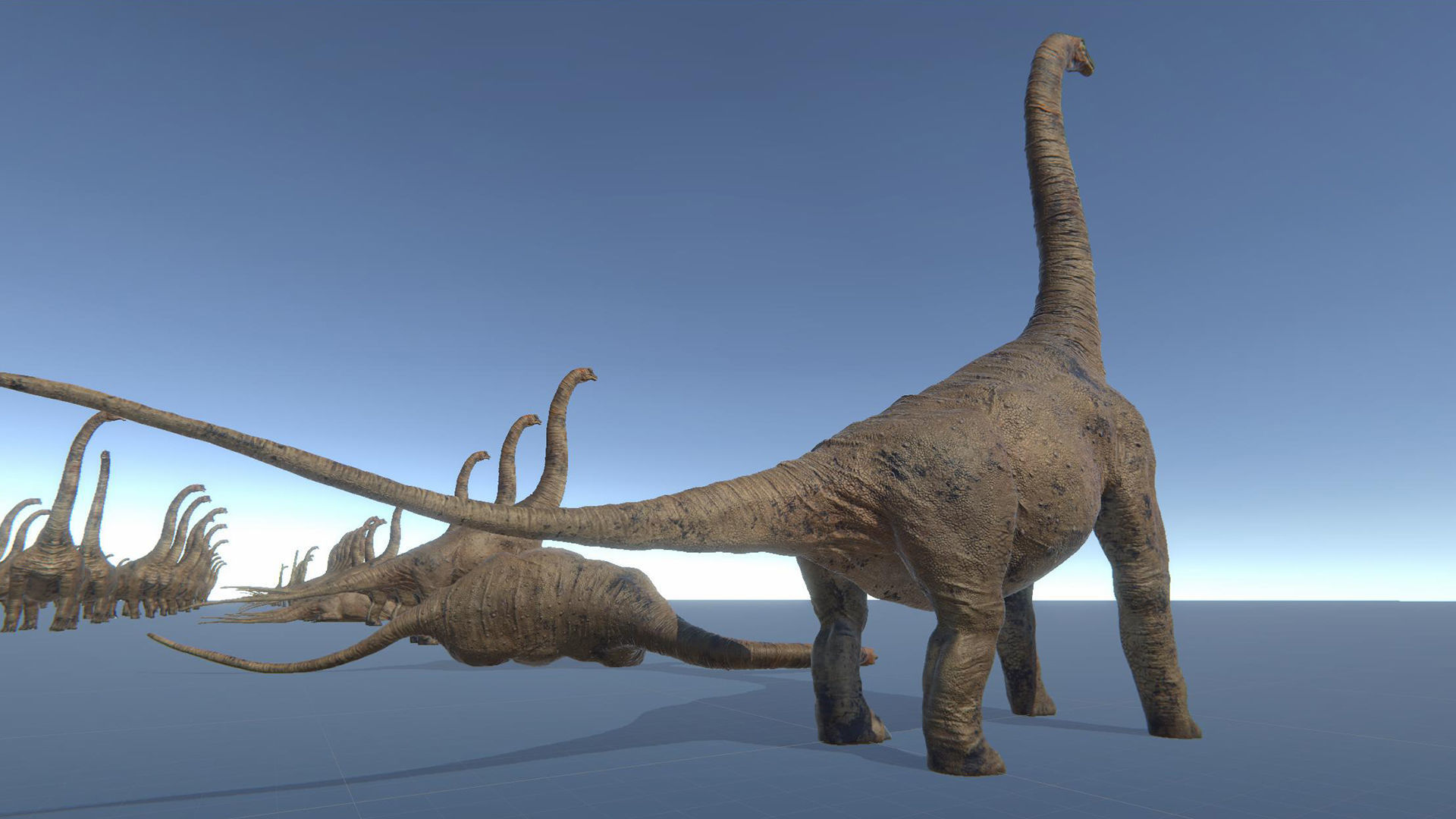 Dinosaur Brachiosaurus Sauropod Low-poly 3D model_38
