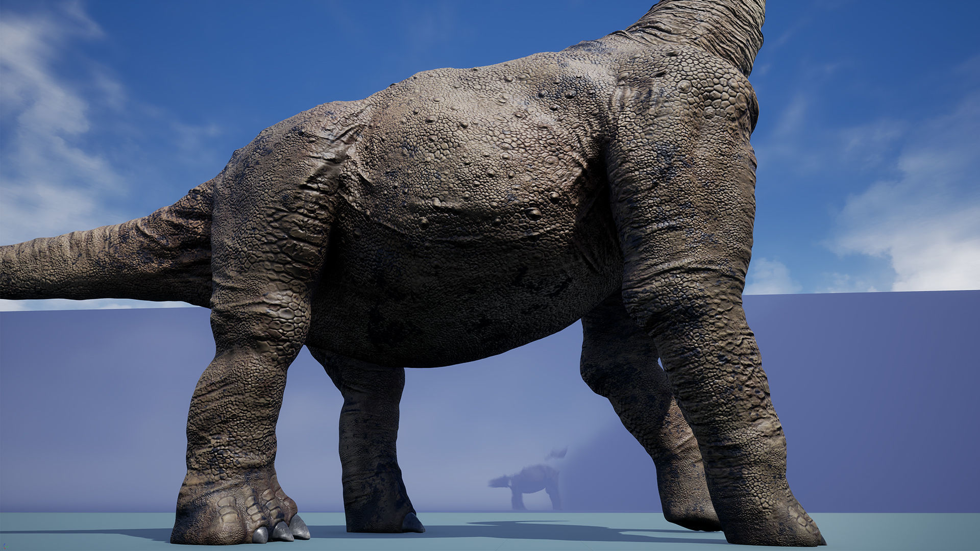 Dinosaur Brachiosaurus Sauropod Low-poly 3D model_20