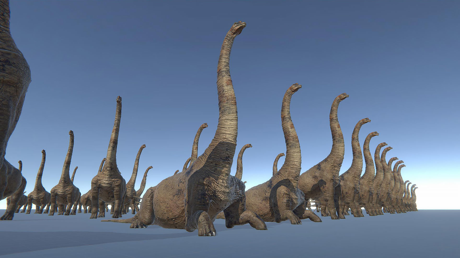 Dinosaur Brachiosaurus Sauropod Low-poly 3D model_42