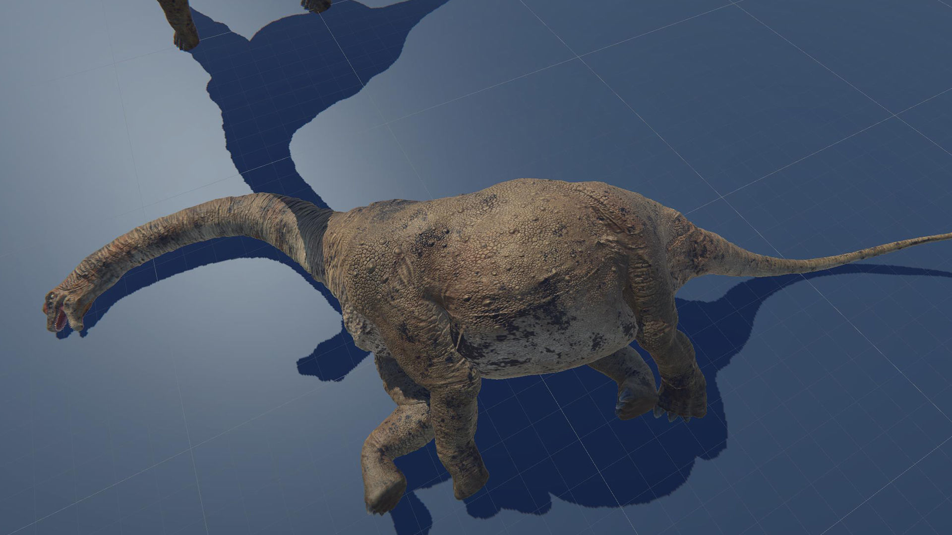 Dinosaur Brachiosaurus Sauropod Low-poly 3D model_40