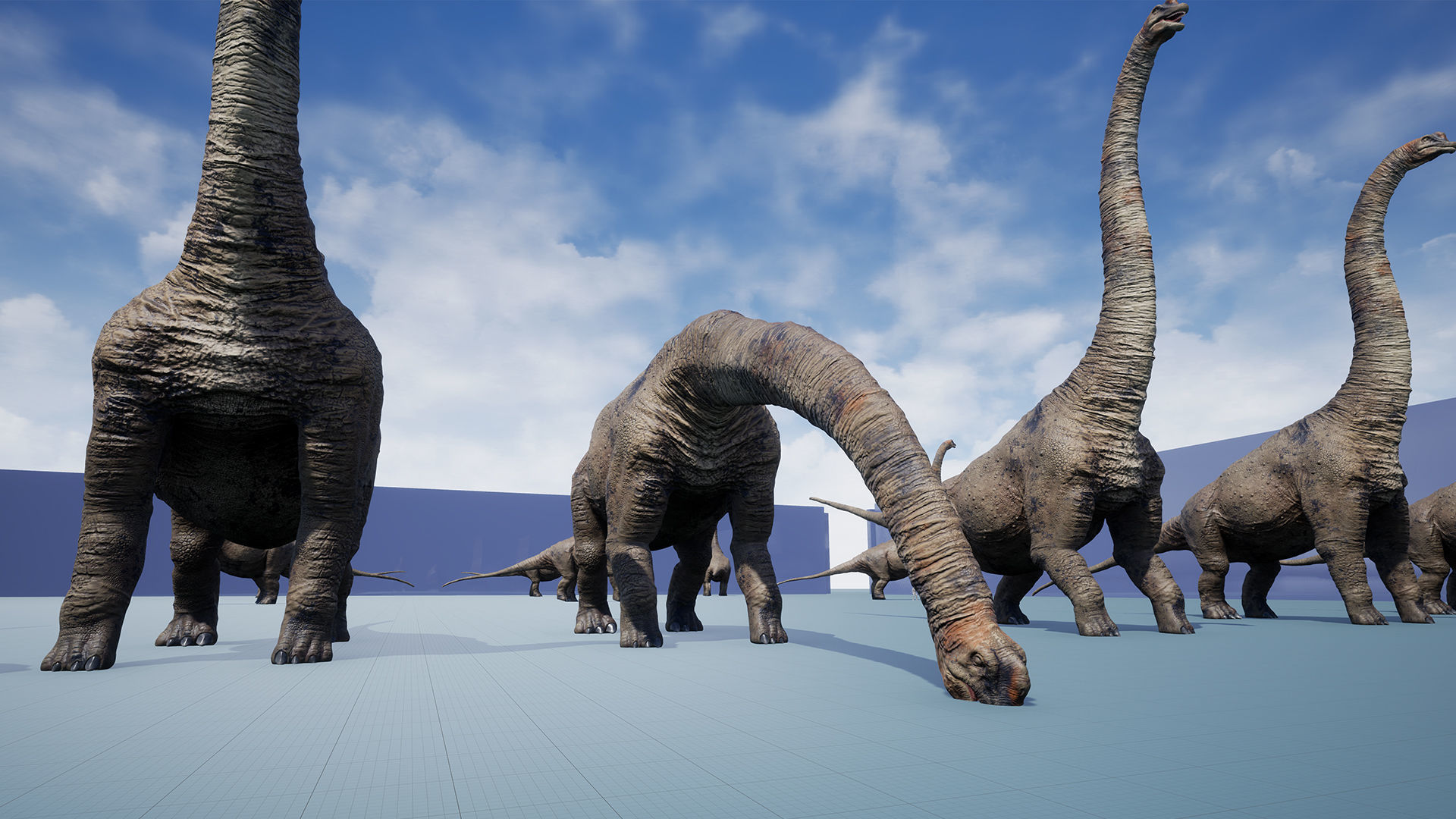 Dinosaur Brachiosaurus Sauropod Low-poly 3D model_26