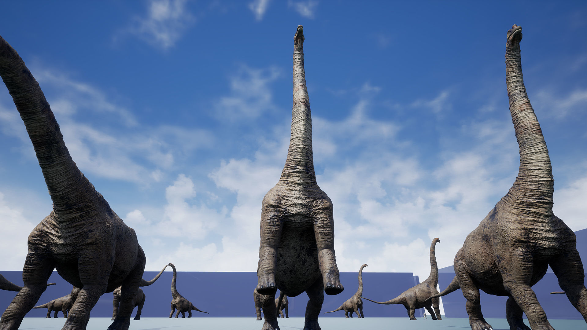 Dinosaur Brachiosaurus Sauropod Low-poly 3D model_25