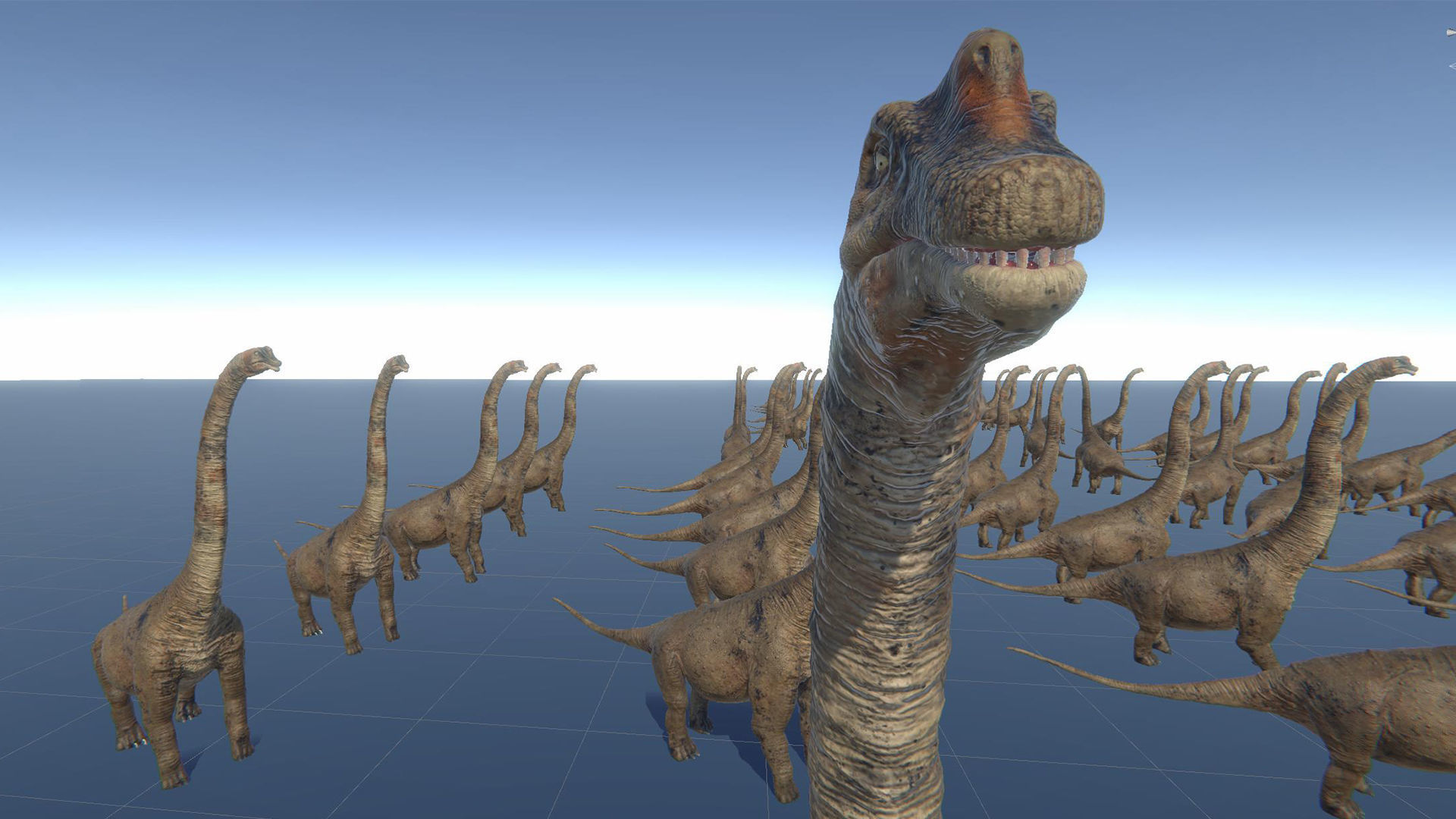Dinosaur Brachiosaurus Sauropod Low-poly 3D model_32