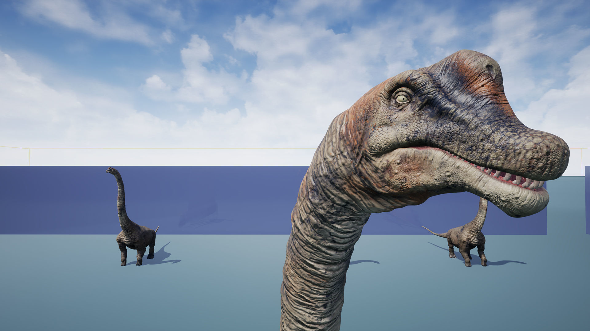 Dinosaur Brachiosaurus Sauropod Low-poly 3D model_18