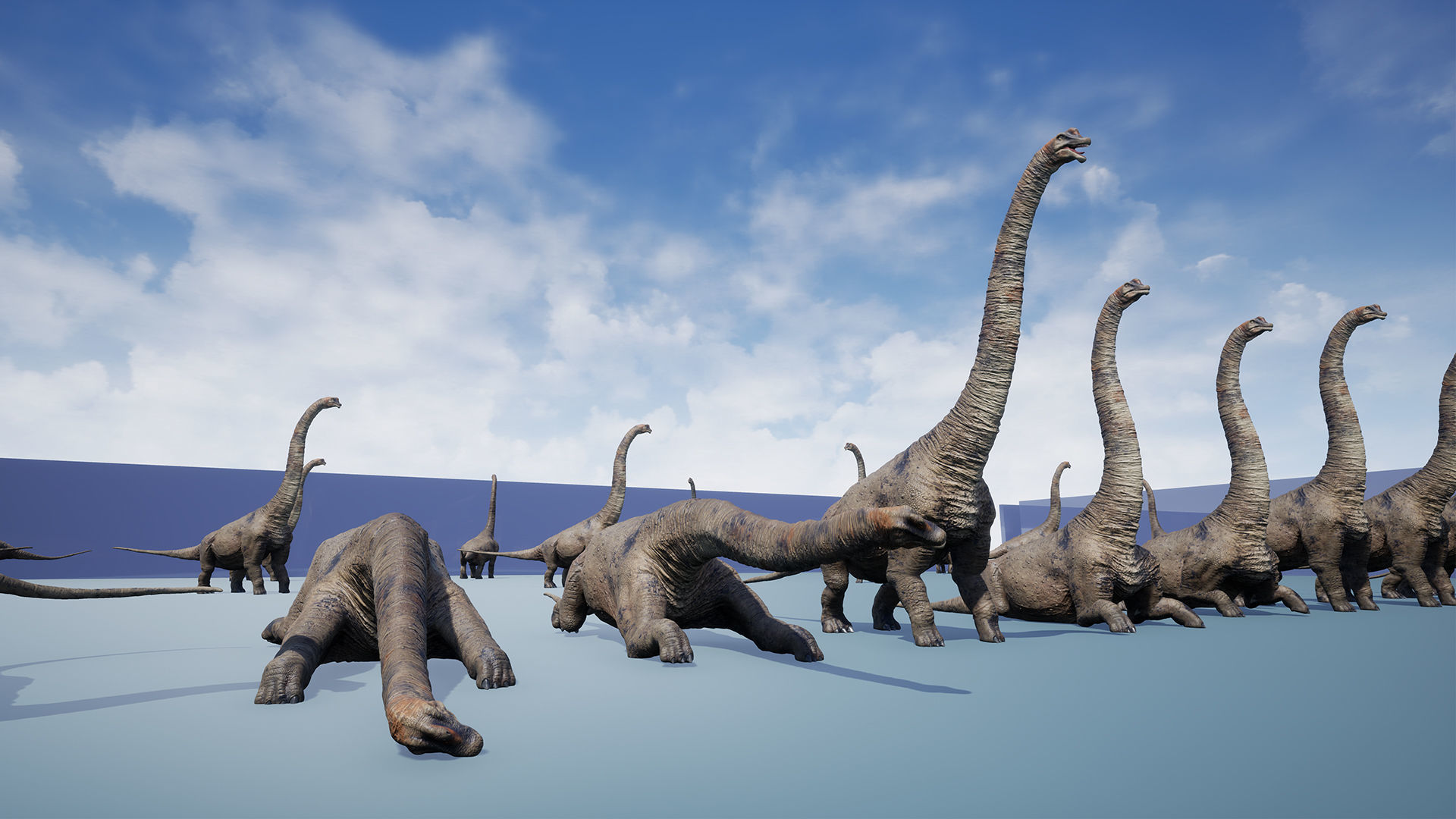 Dinosaur Brachiosaurus Sauropod Low-poly 3D model_28