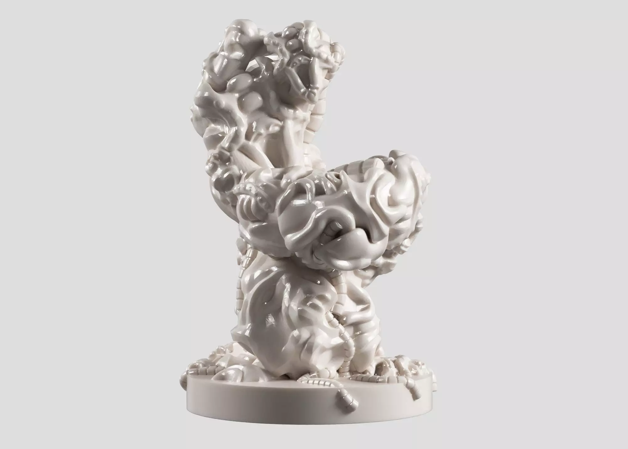 Modern Abstract robotic sculpture 3d print model 170 3D print model_0