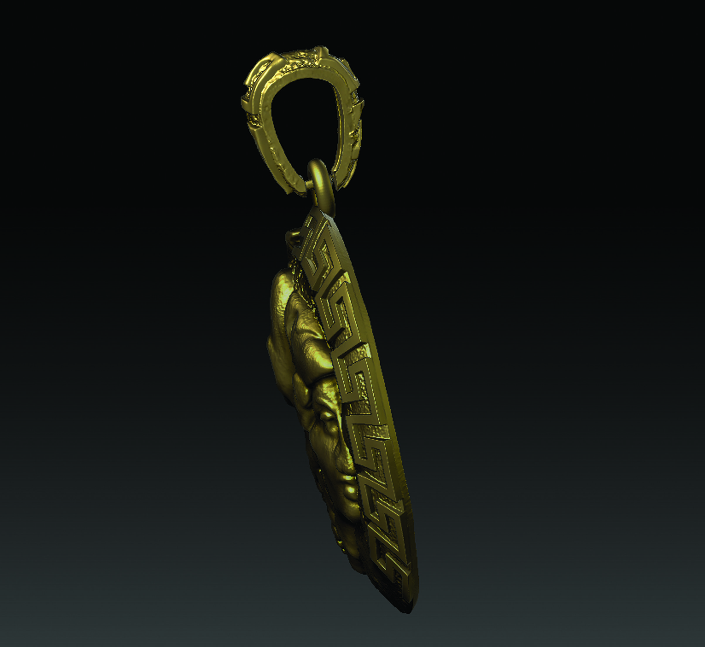 ATHENA NECKLACE  3D print model_9