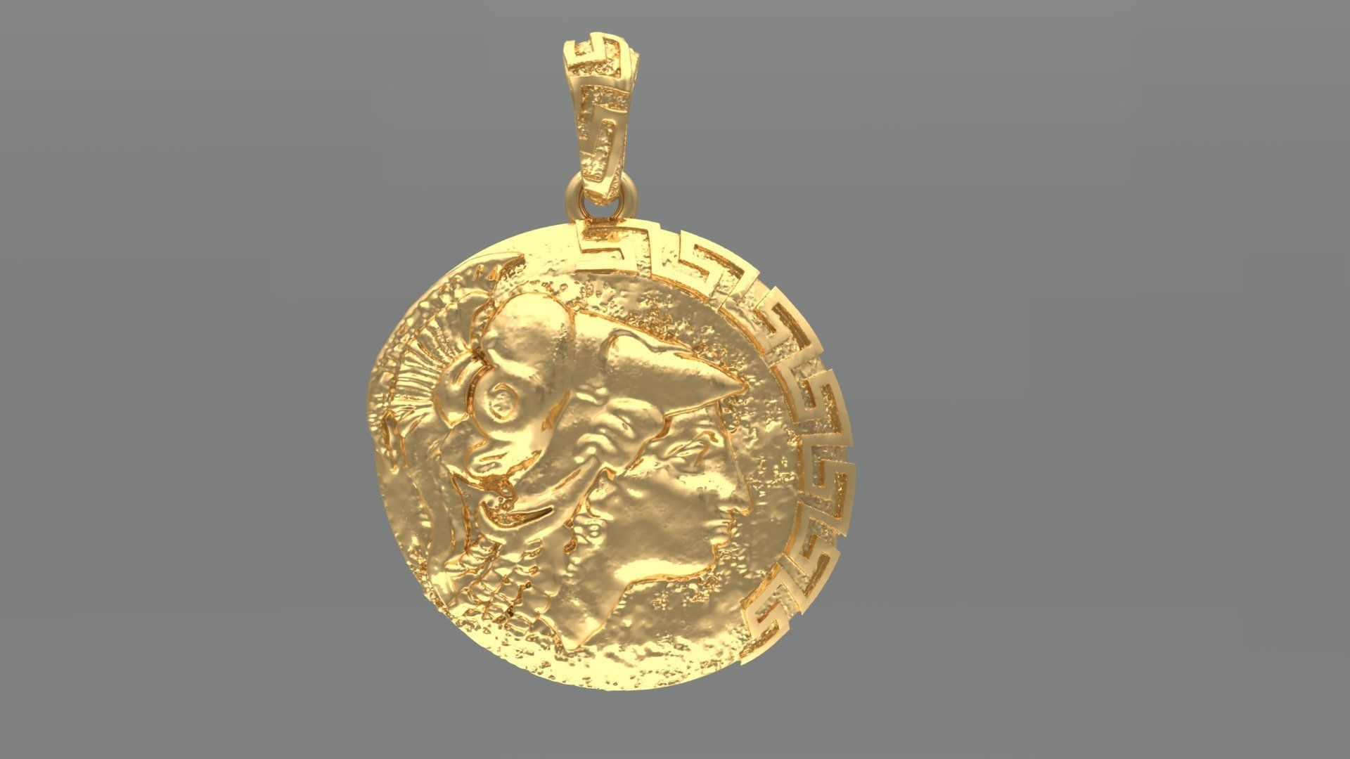 ATHENA NECKLACE  3D print model_13