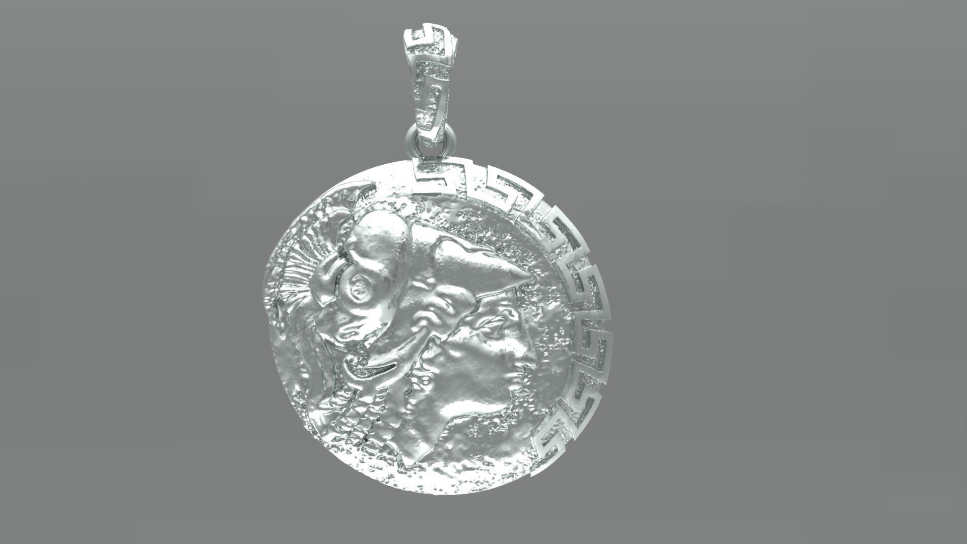 ATHENA NECKLACE  3D print model_14