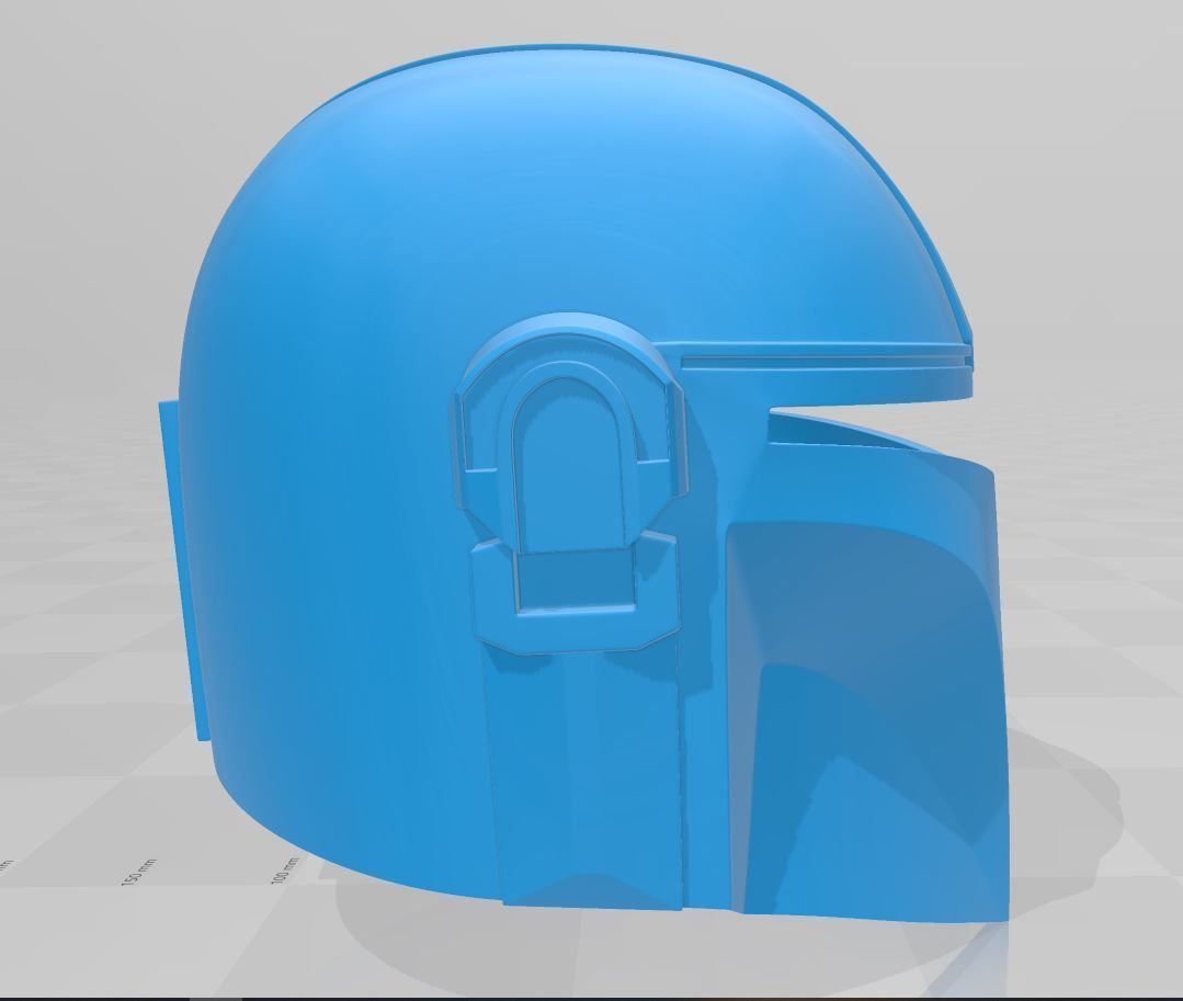 Mandalorian Style Helmet 3D print model_2