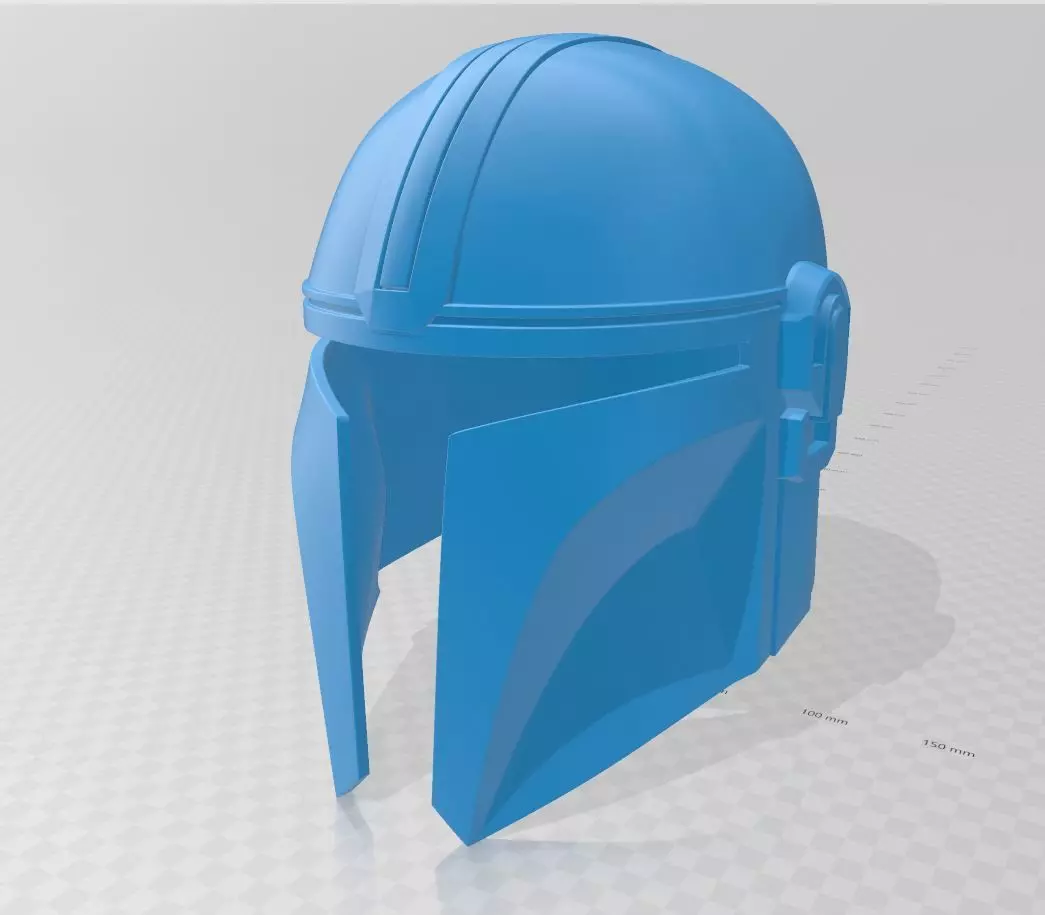 Mandalorian Style Helmet 3D print model_0