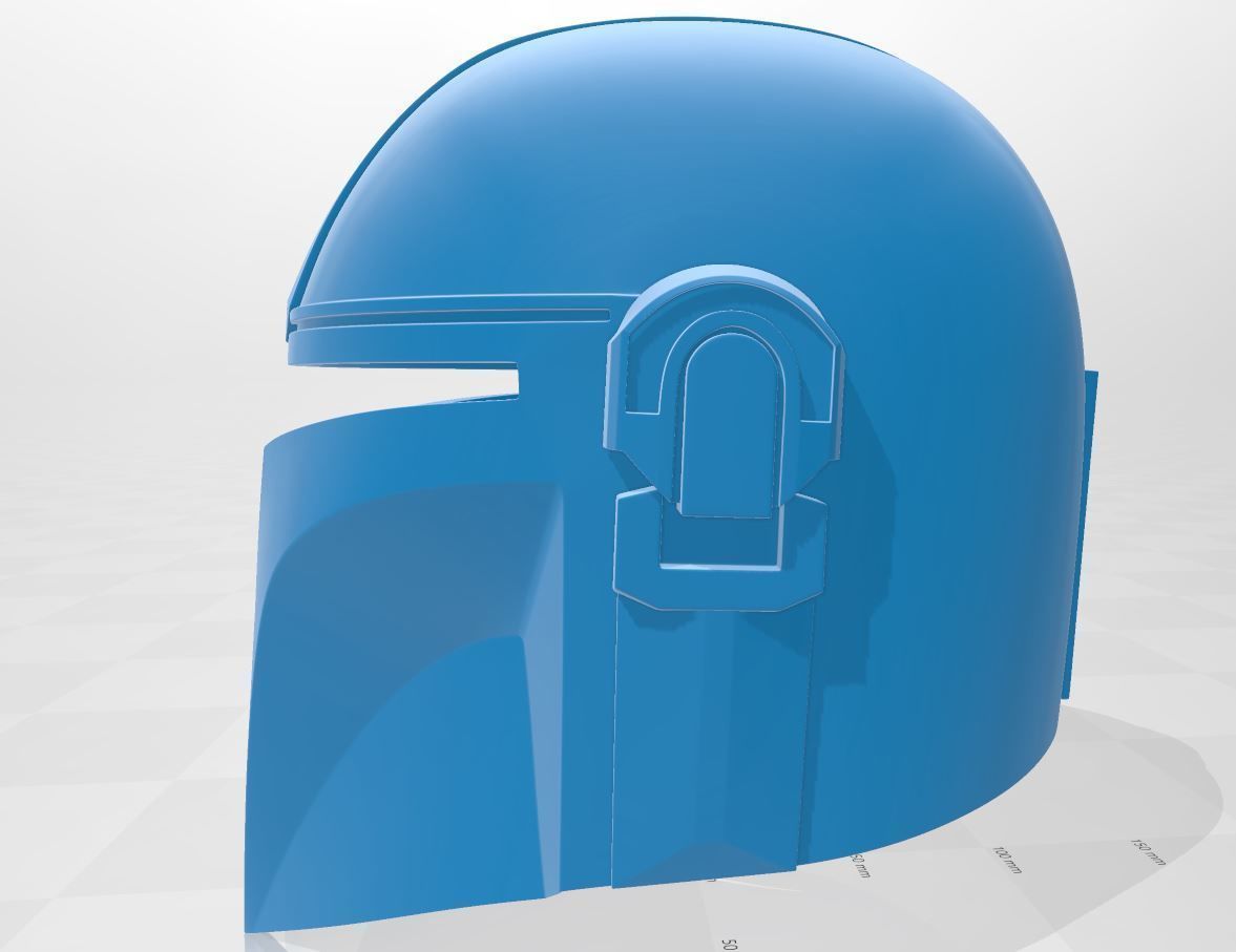 Mandalorian Style Helmet 3D print model_4