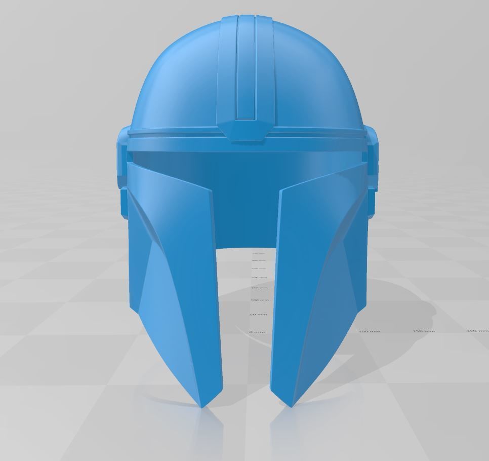 Mandalorian Style Helmet 3D print model_1
