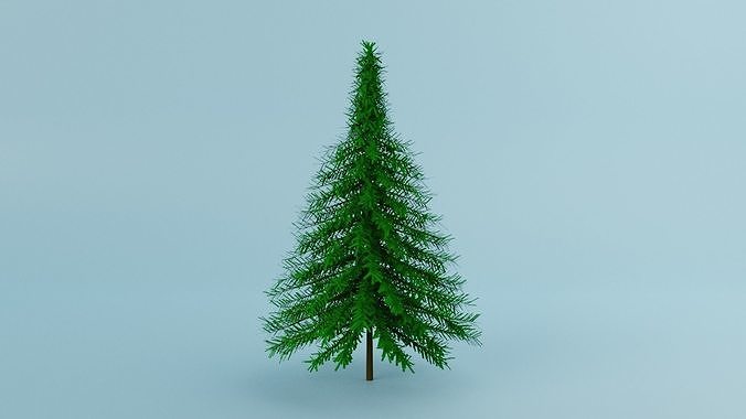 Pine Tree Low-poly 3D model