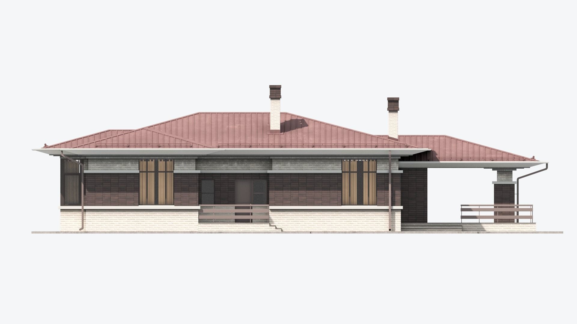 Residential House 13 Low-poly 3D model_12